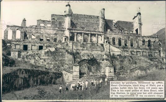 1939 Haiti, Royal Palace of Sans Souci Press Photo - Historic Images