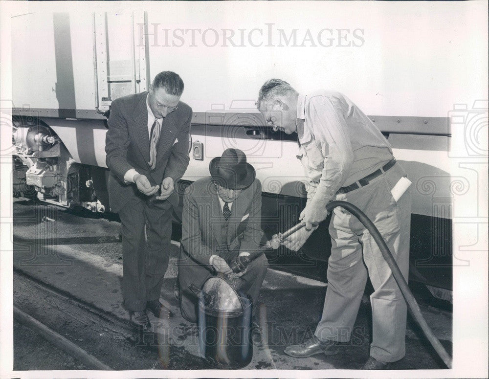 1949 St. Louis MO Bureau of Mines Director James Boyd, Burlington RR Press Photo - Historic Images