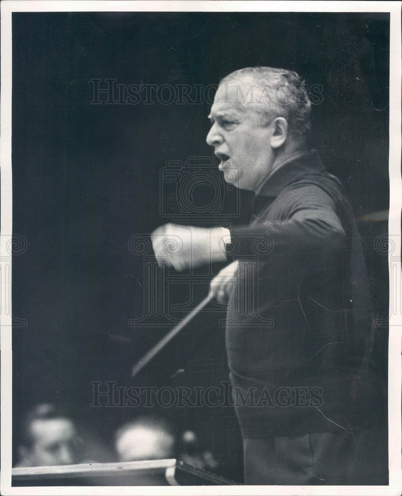 1965 Denver Symphony Orchestra Conductor Vladimir Golschmann Press Photo - Historic Images