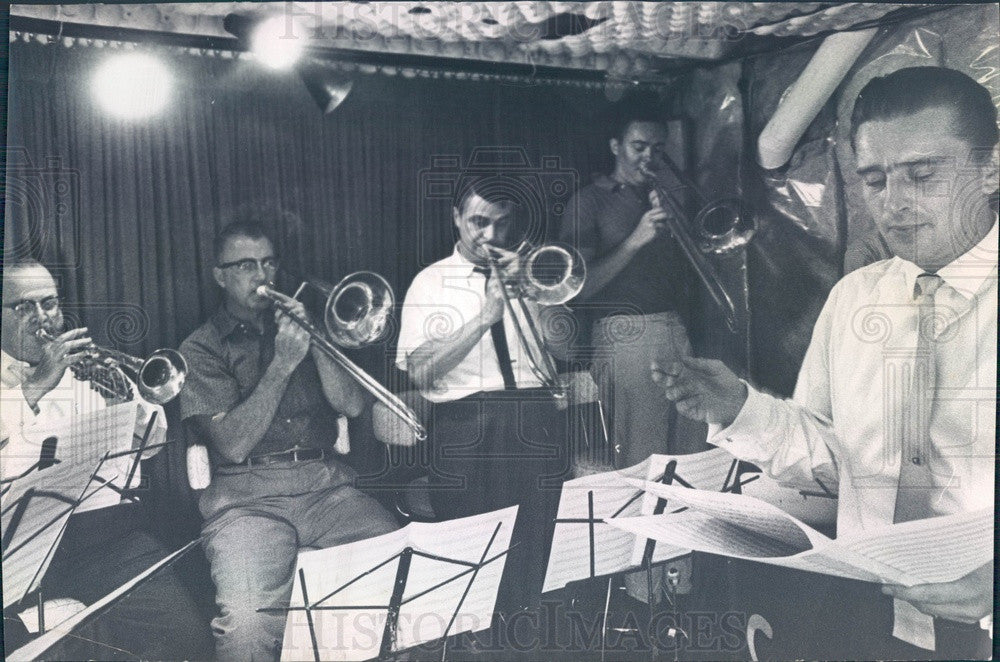 1964 Denver, Colorado Orchestra Leader &amp; Pianist Kurt Goletz III Press Photo - Historic Images