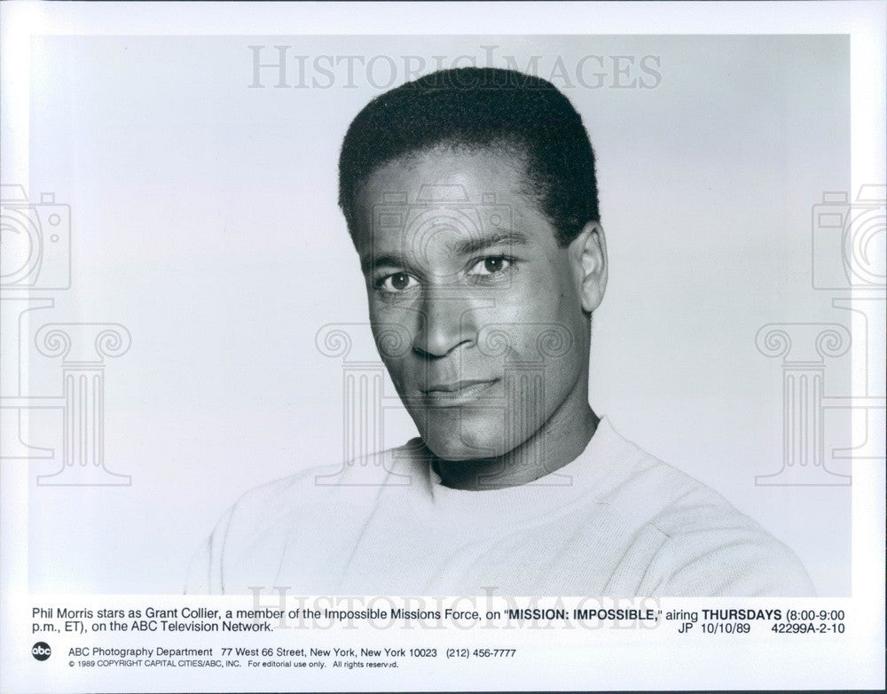 1993 TV Show Mission Impossible Actor Phil Morris Press Photo - Historic Images