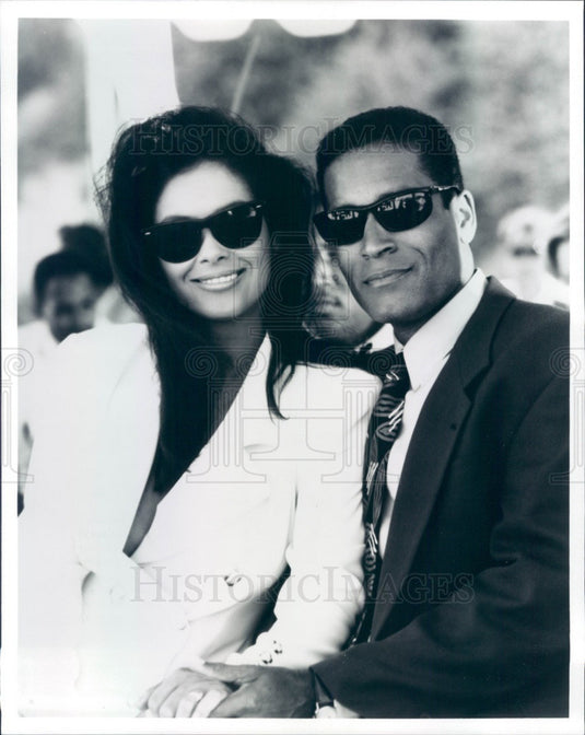 1992 Actors Phil Morris & Vanity Press Photo - Historic Images