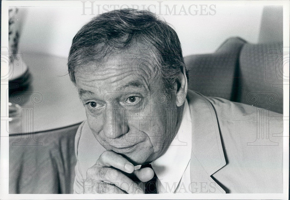 1982 French Opera Singer Yves Montand Press Photo - Historic Images