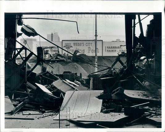 1984 St. Petersburg, Florida Webb's City Trading Post Demolition Press Photo - Historic Images