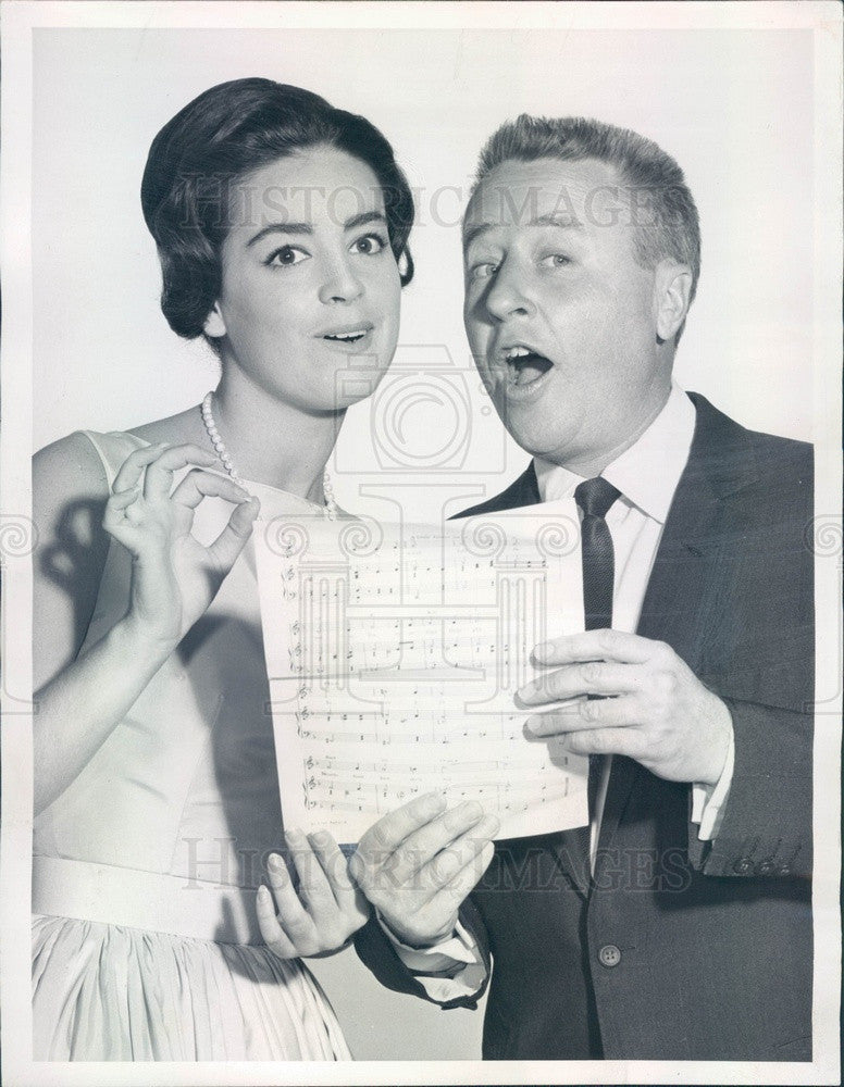 1960 Entertainers George Gobel & Carla Alberghetti Press Photo - Historic Images