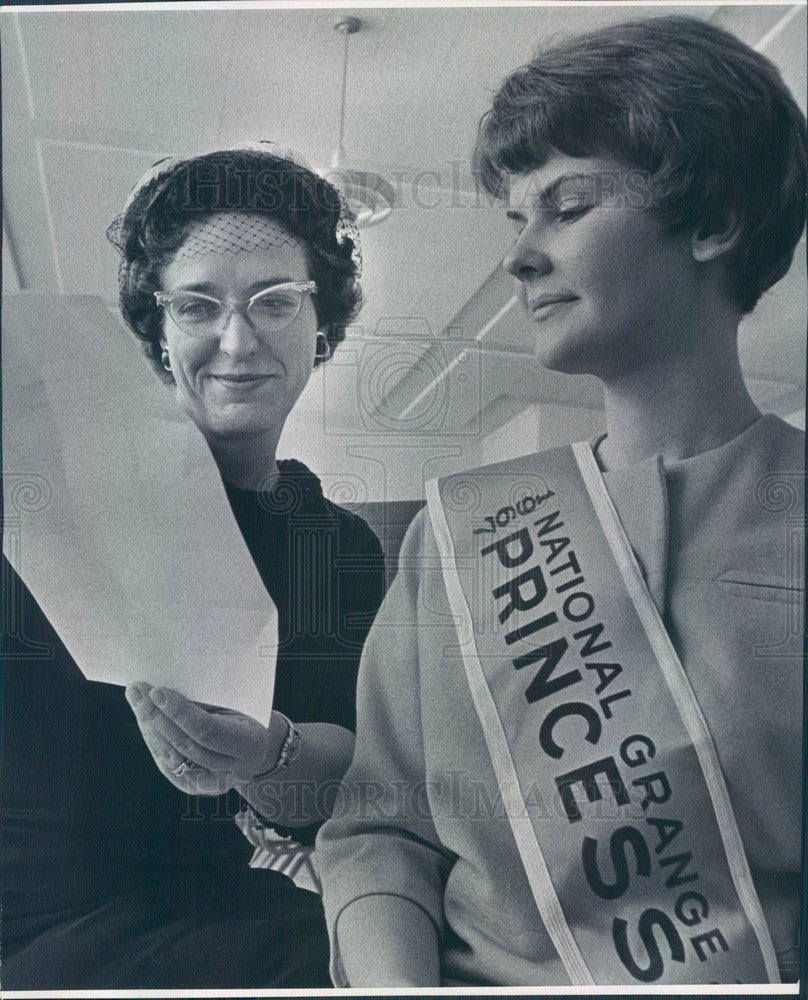 1967 Aurora, Colorado National Grange Princess Kathy Custy Press Photo - Historic Images