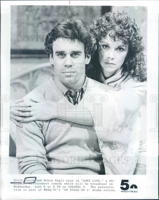 1984 Hollywood Actors Scott Jaeck/Debra Engle in Love Life Press Photo - Historic Images