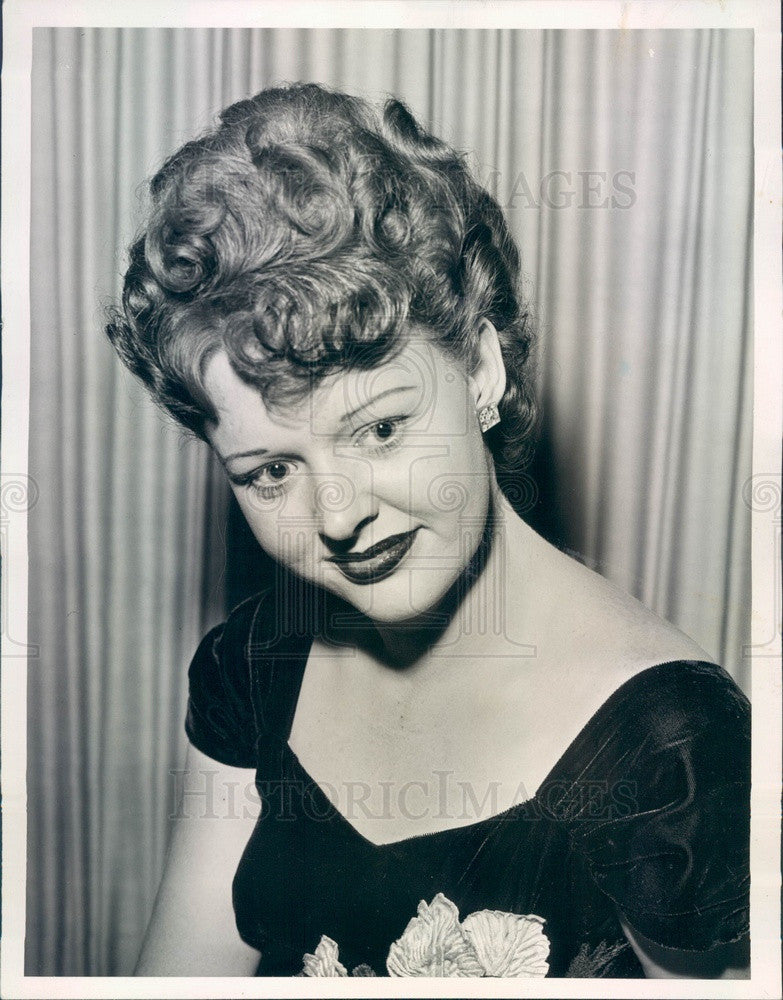 1944 American Model Shirlee Franklin 1950 Queen of Illinois Press Photo - Historic Images