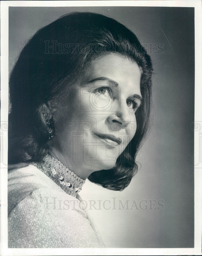 1973 American Soprano Helen Boatwright Press Photo - Historic Images