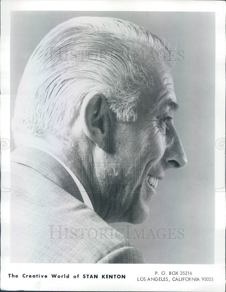 1971 Pianist/Composer/Arranger Stan Kenton Press Photo - Historic Images