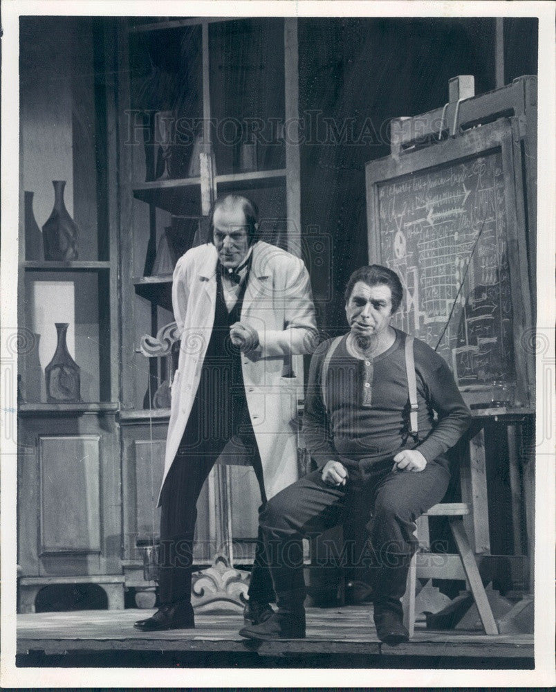 1972 Lyric Opera of Chicago, Morley Meredith &amp; Geraint Evans Press Photo - Historic Images