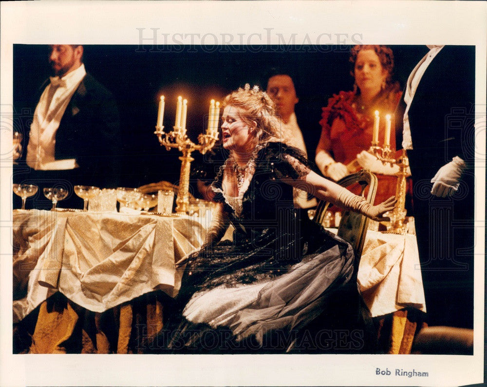 1994 Lyric Opera of Chicago, June Anderson in La Traviata Press Photo - Historic Images