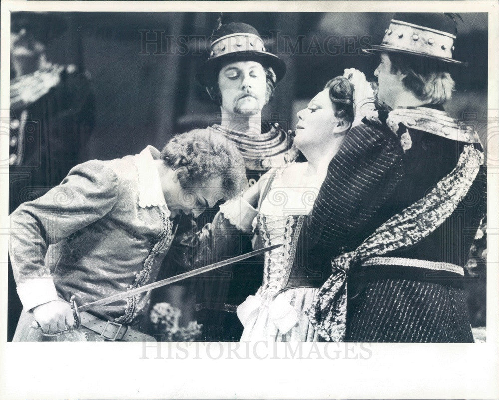 1982 Lyric Opera of Chicago, Ellen Shade & Giuliano Ciannella Press Photo - Historic Images