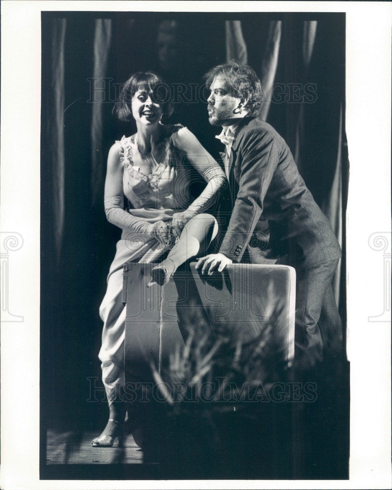 1987 Lyric Opera of Chicago, Catherine Malfitano &amp; Richard Cowan Press Photo - Historic Images