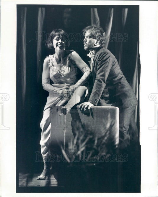 1987 Lyric Opera of Chicago, Catherine Malfitano & Richard Cowan Press Photo - Historic Images