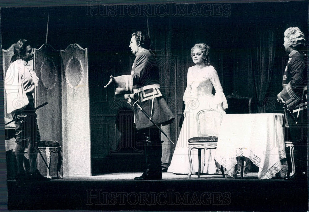 1973 Lyric Opera of Chicago, Alfredo Kraus & Teresa Zylis-Gara Press Photo - Historic Images