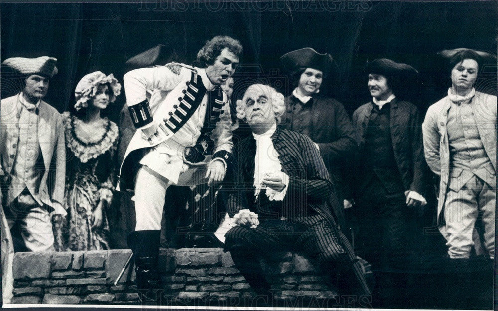 1977 Lyric Opera of Chicago, Paolo Montarsolo & Timothy Nolen Press Photo - Historic Images