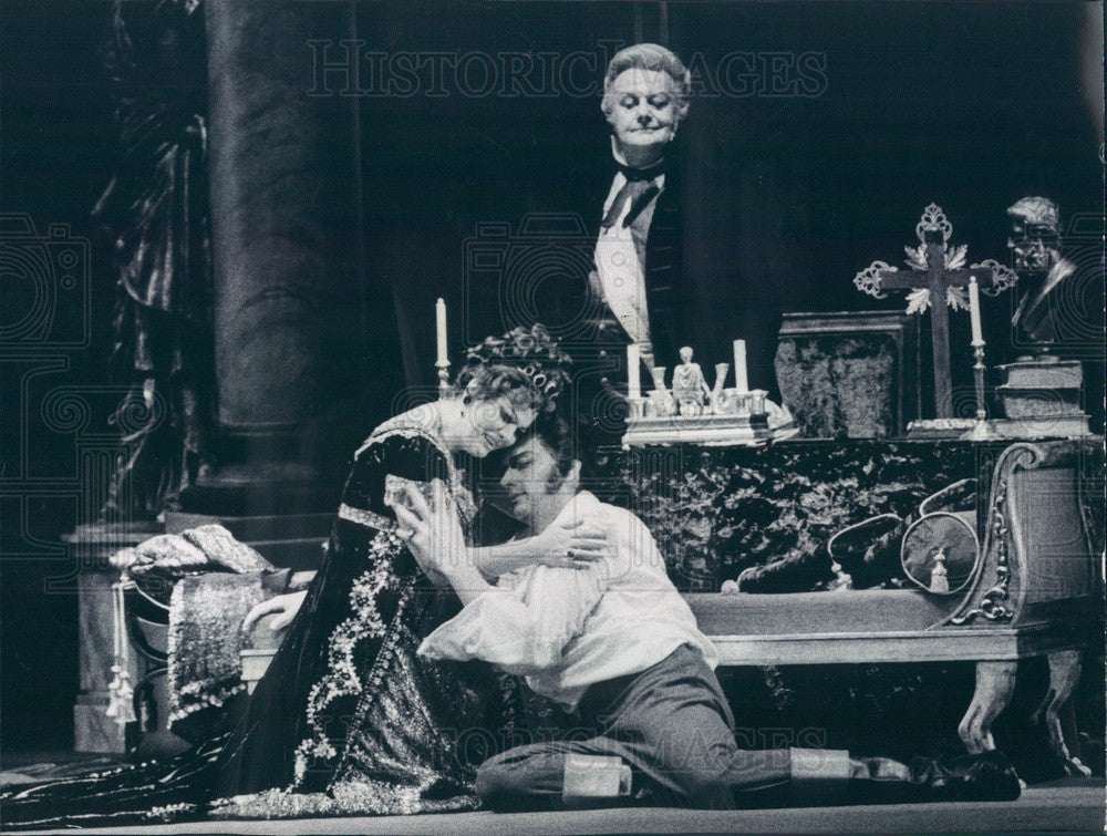 1973 Lyric Opera of Chicago, Teresa Kubiak & Franco Tagliaviani Press Photo - Historic Images