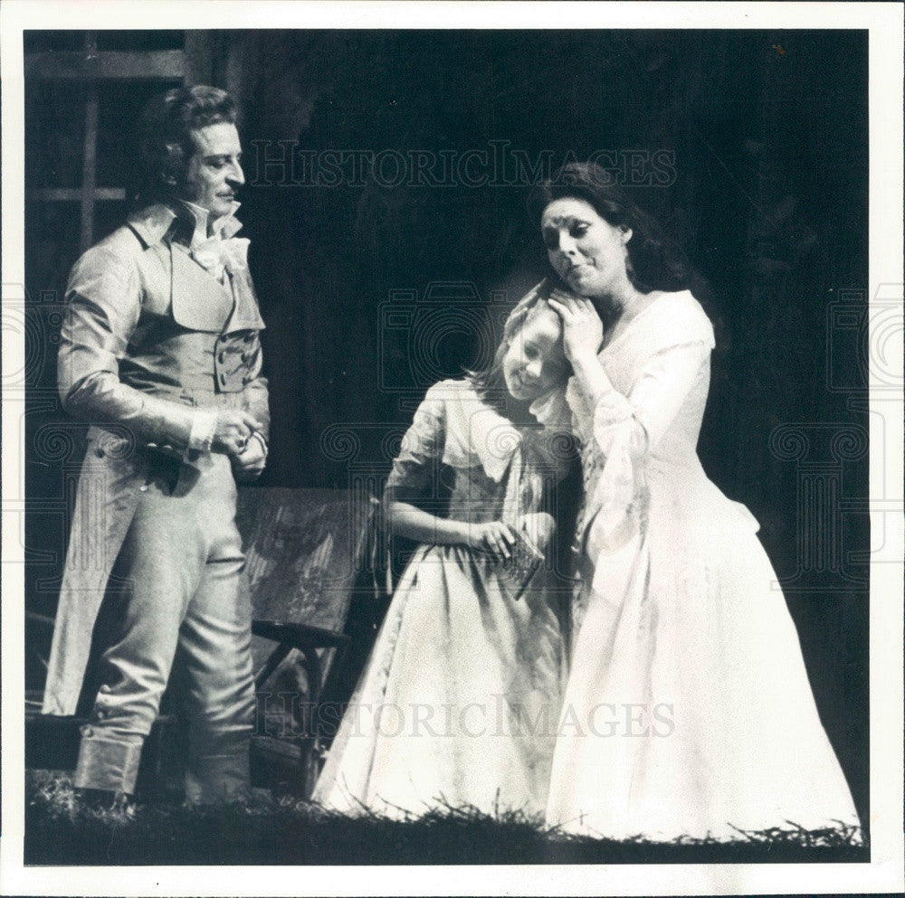 1978 Lyric Opera of Chicago Yvonne Minton & Alfredo Kraus in Werther Press Photo - Historic Images