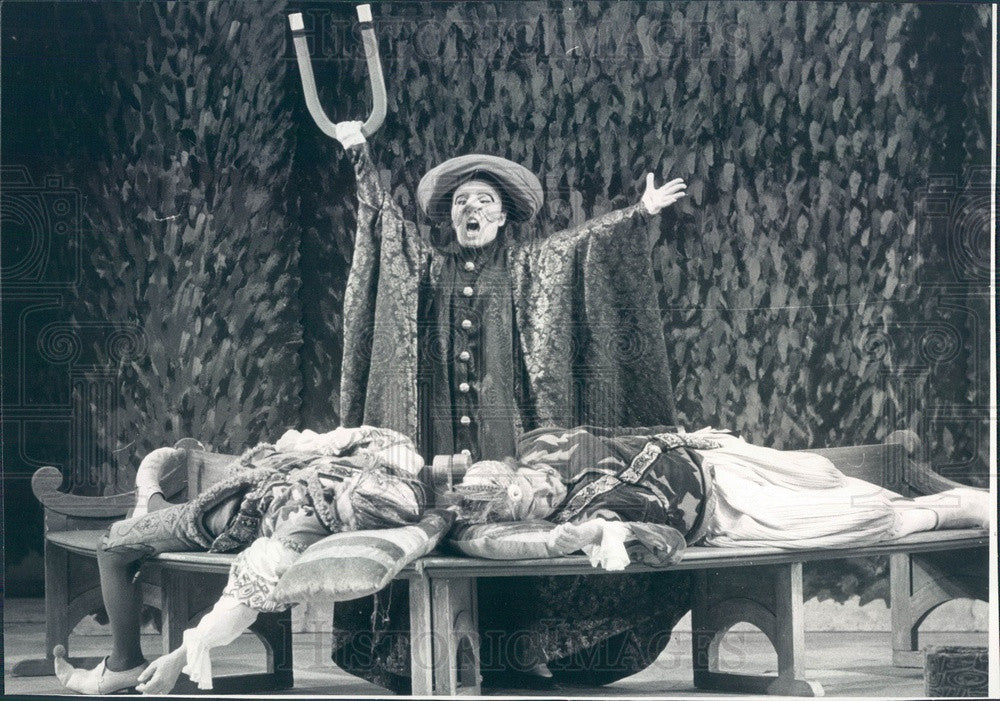 1982 Lyric Opera of Chicago Gosta Winbergh, Elzabeth Hynes Press Photo - Historic Images
