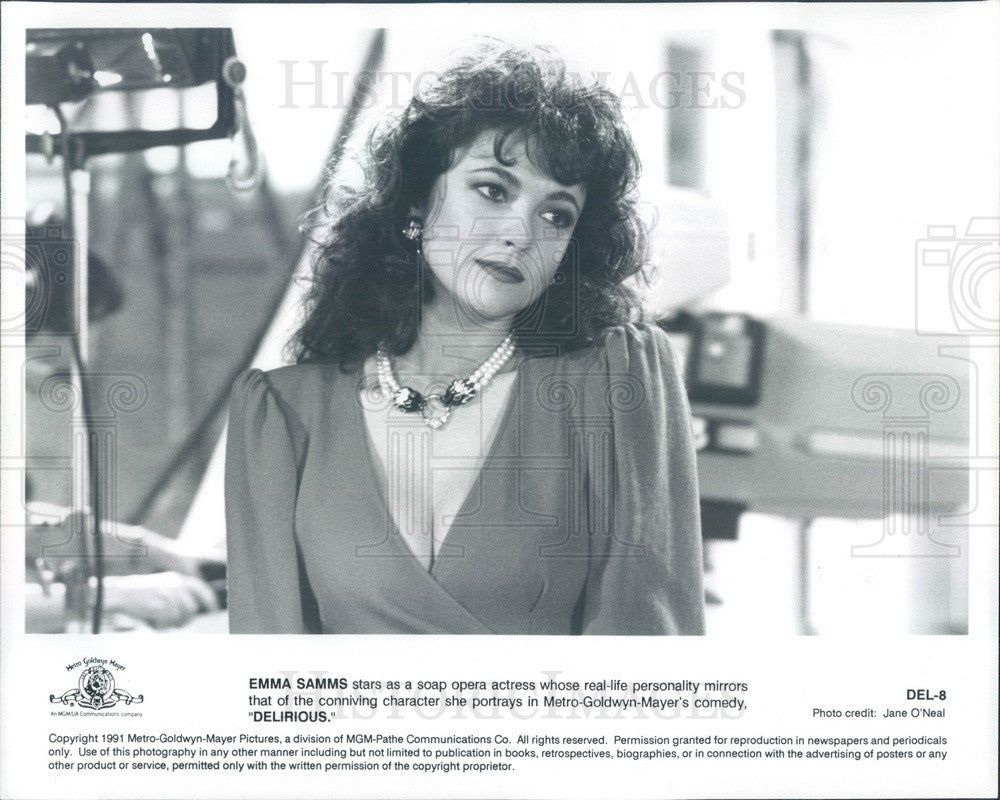 1991 Actress Emma Samms Press Photo - Historic Images