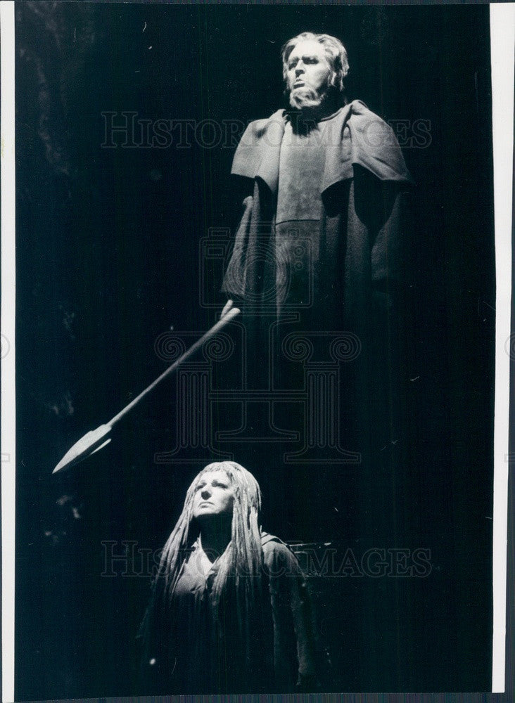 1973 Lyric Opera of Chicago Theo Adam, Lili Chookasian in Siegfried Press Photo - Historic Images