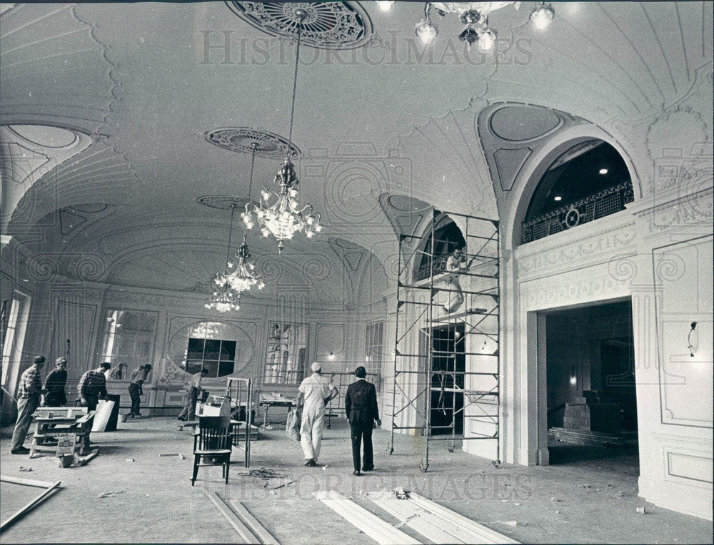 1966 Chicago, Illinois Orchestra Hall Renovation Press Photo - Historic Images