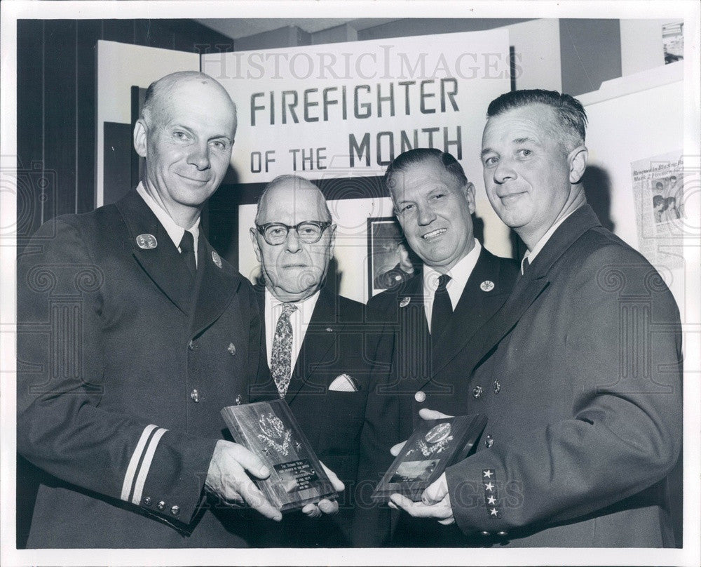 1967 Detroit, Michigan Fireman of the Month Press Photo - Historic Images