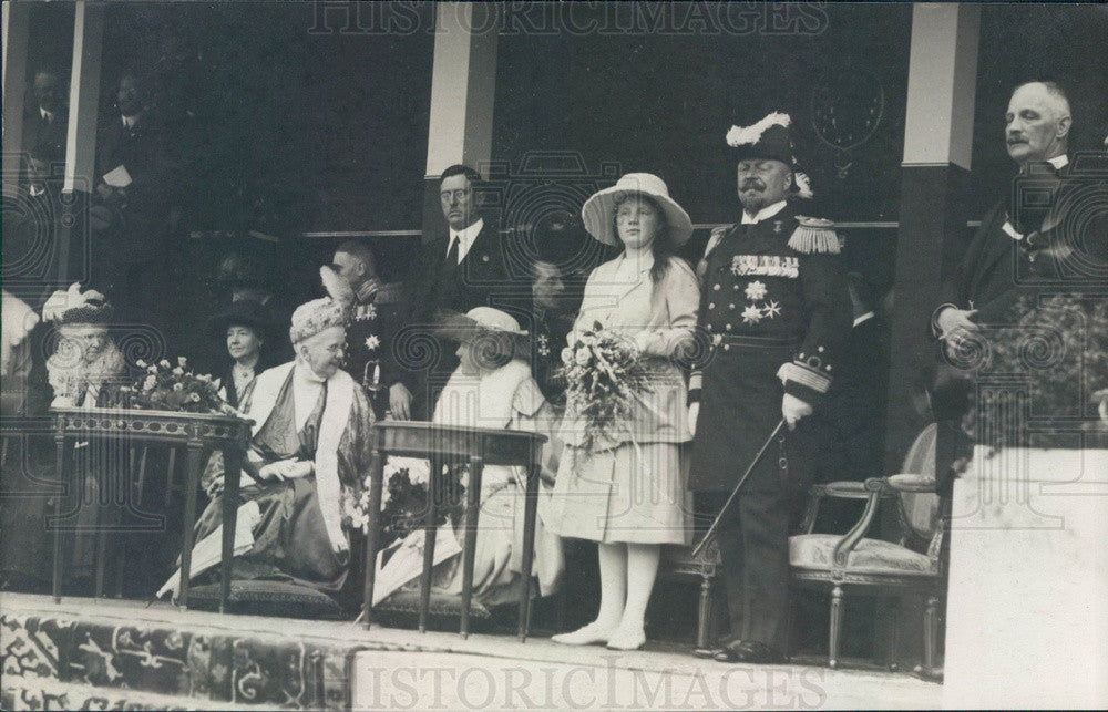 1923 Holland Queen Wilhelmina, Princess Juliana, Prince Hendrick Press Photo - Historic Images