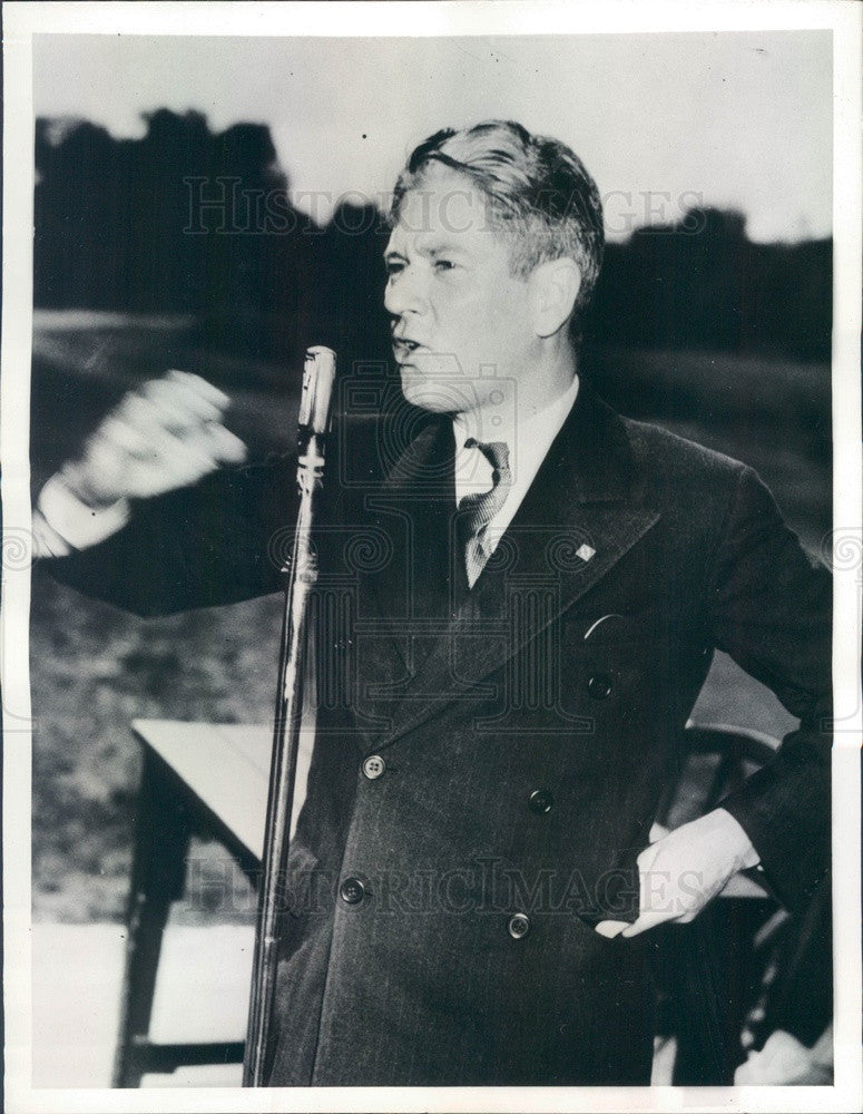 1938 Wisconsin Governor Philip La Follette Press Photo - Historic Images