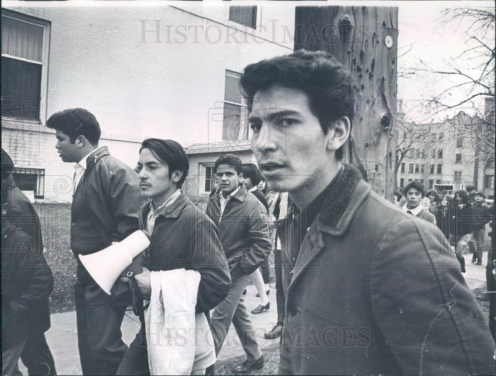 1969 Denver, CO West HS Militant Student Leader Archie LaForette Press Photo - Historic Images