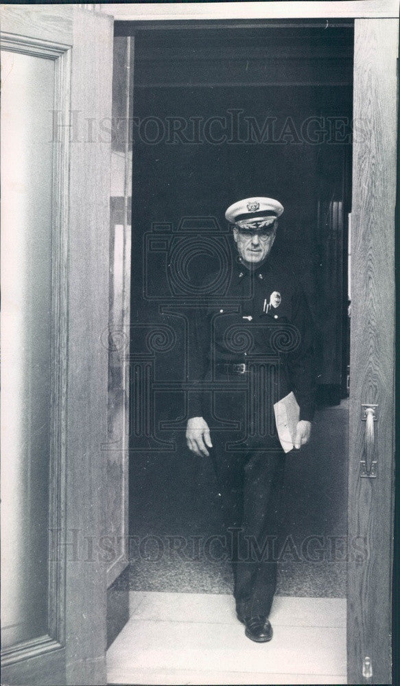 1968 Denver, Colorado Fire Chief Cassio Frazzini Press Photo - Historic Images