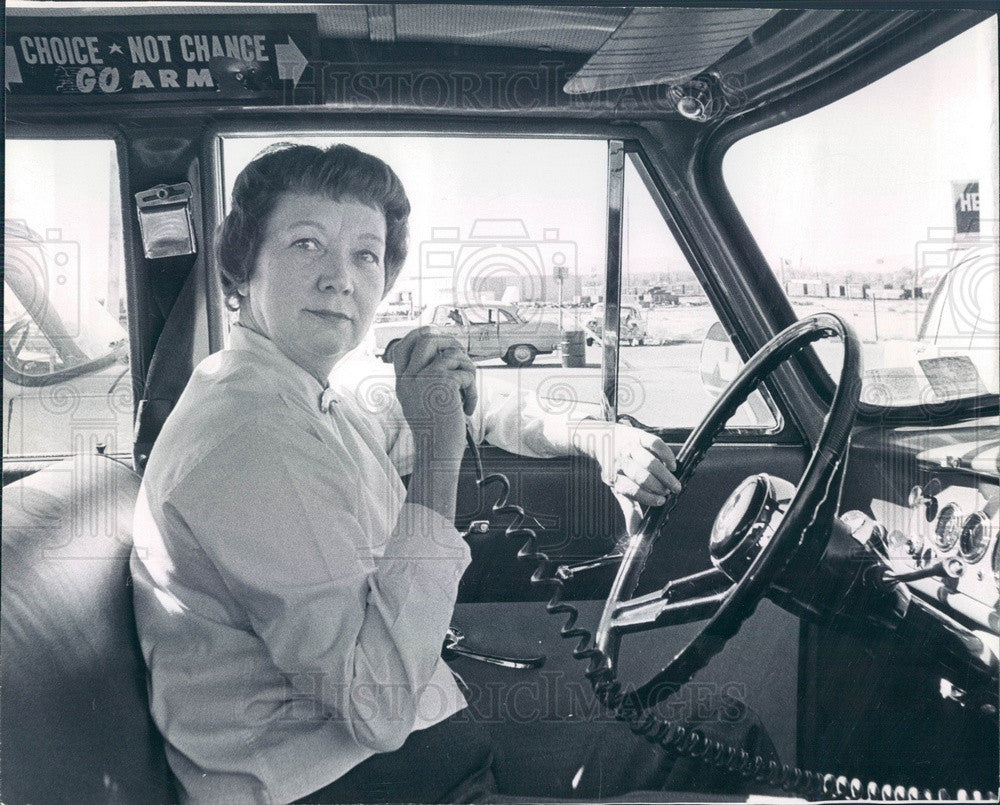 1966 Denver, Colorado Cab Driver Ruby Frazier Press Photo - Historic Images