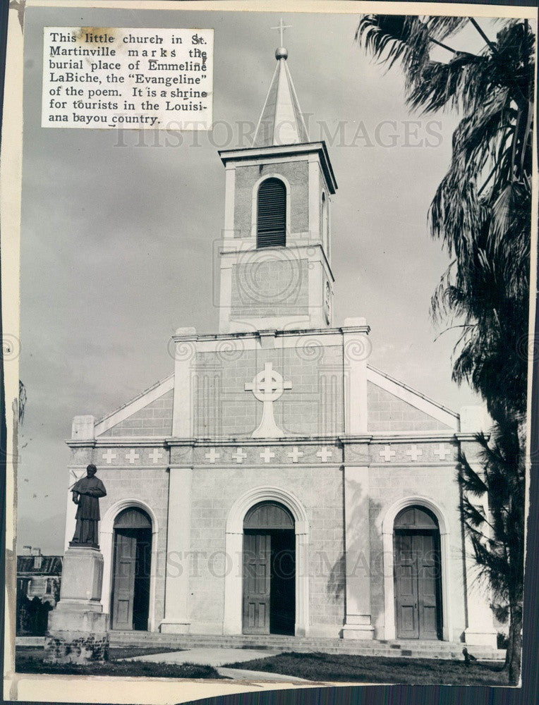 1939 St. Martinville, Louisiana Emmeline LaBiche Burial Place Press Photo - Historic Images