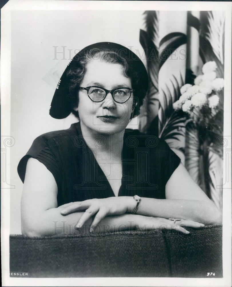 1953 Freda Utley, Former Communist &amp; Wife of Russian Author Press Photo - Historic Images