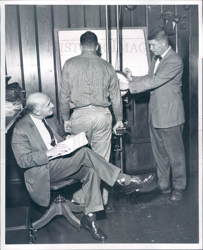 1961 University of Michigan Peace Corps Trainee, PE Instructors Press Photo - Historic Images