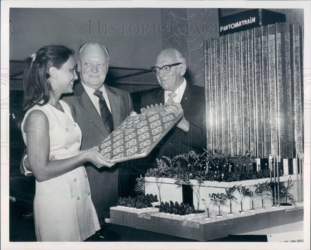 1970 Detroit, MI Ponchartrain Hotel Owners Samuel &amp; Bill Gershenson Press Photo - Historic Images