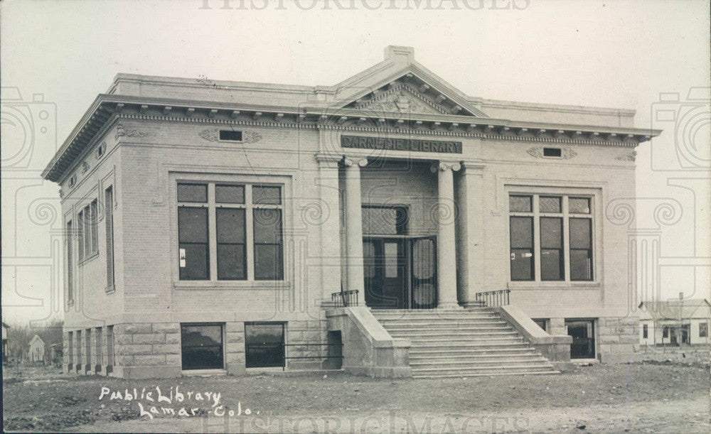 1929 Lamar, Colorado Public Library Postcard - Historic Images