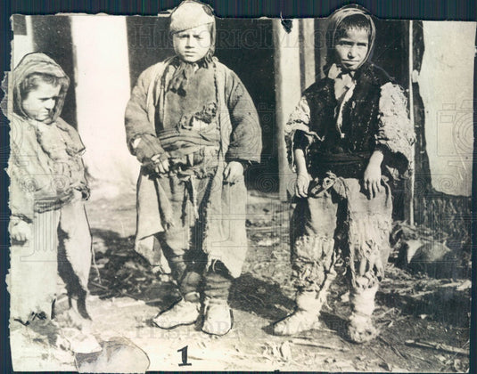 1919 Lithuania Children Press Photo - Historic Images