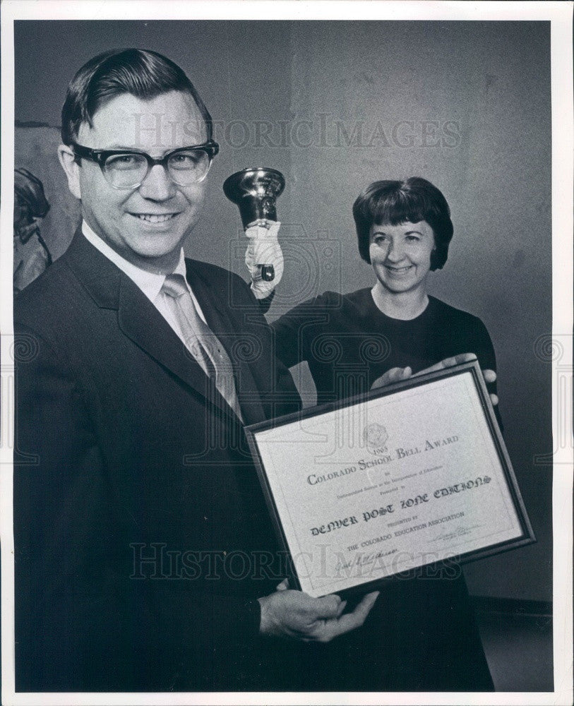 1965 The Denver Post Sports Editor Lee Meade Press Photo - Historic Images