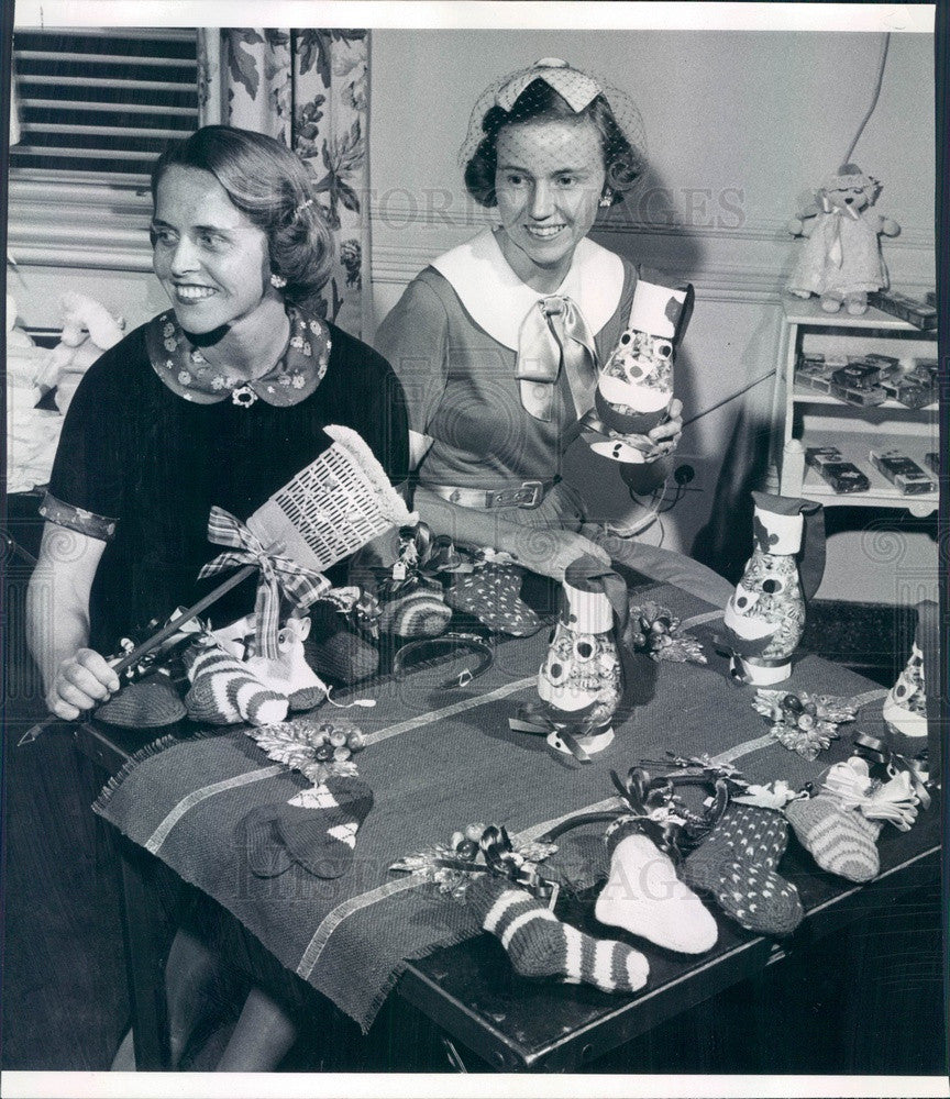 1958 Denver, Colorado Toy Train Tea at Children's Hospital Press Photo - Historic Images