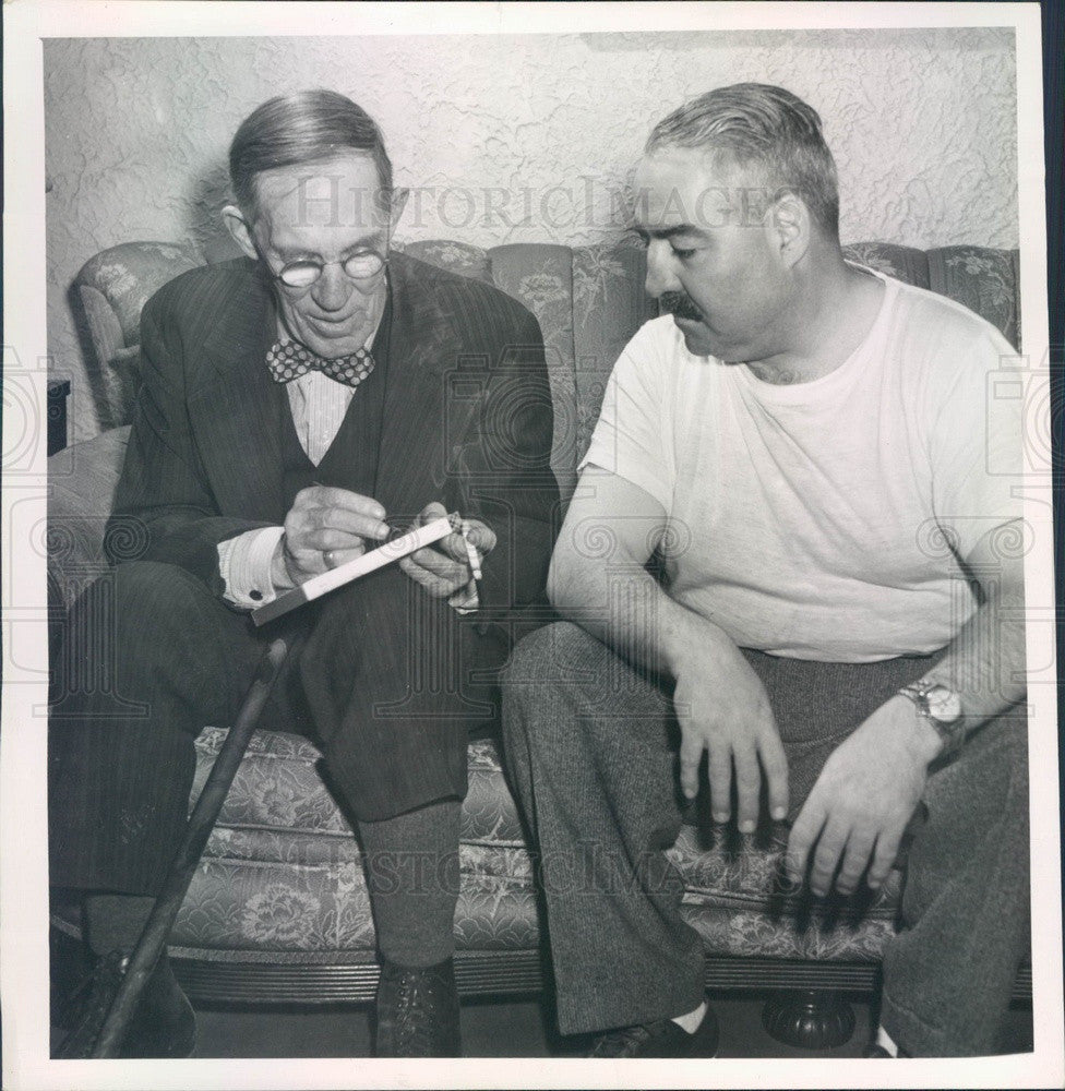 1953 Denver, CO Attorney Fred Mazzulla &amp; Peter Bossie Press Photo - Historic Images