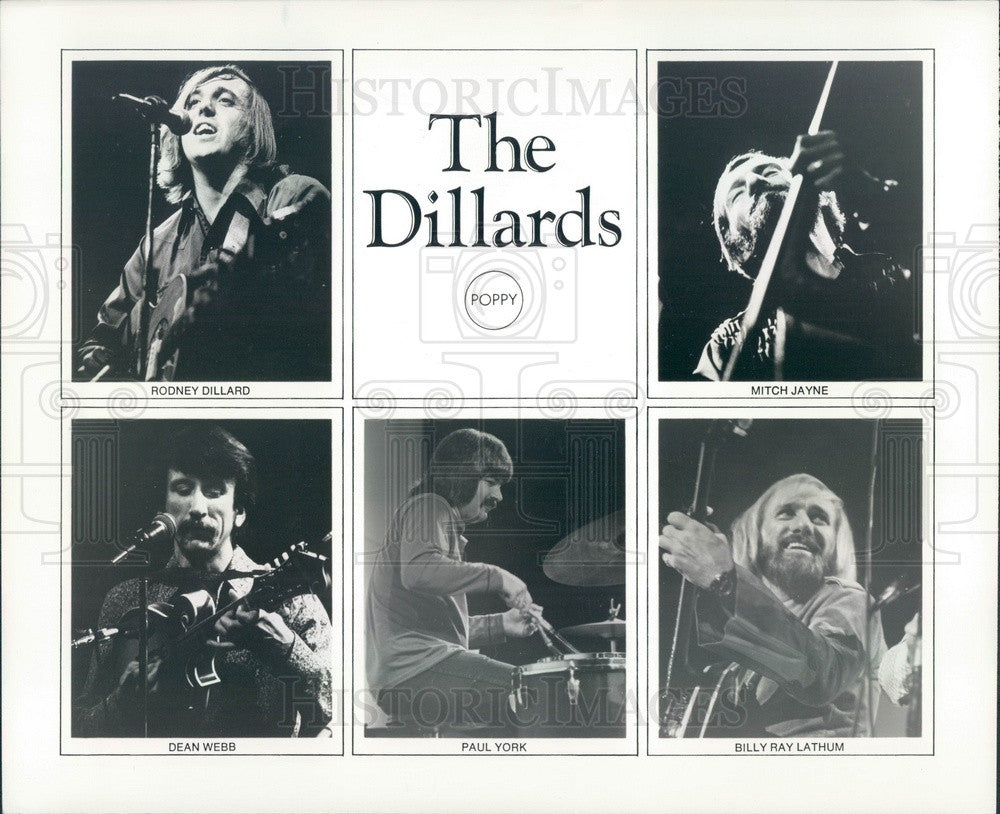 1974 American Bluegrass Band The Dillards Press Photo - Historic Images