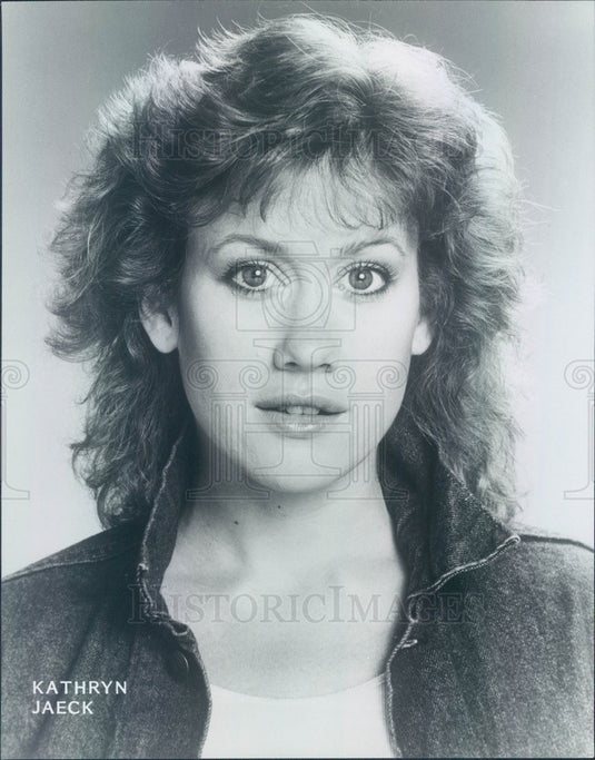 1987 Hollywood Actress Kathryn Jaeck Press Photo - Historic Images