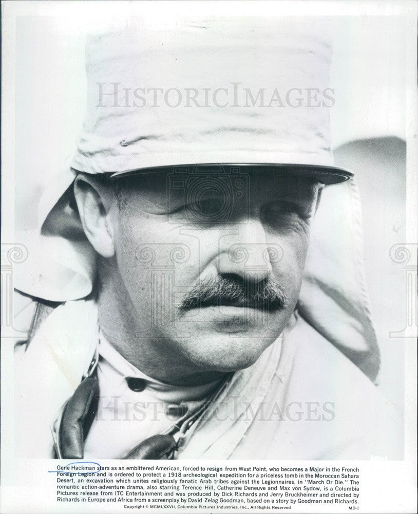 1977 American Hollywood Actor Gene Hackman Press Photo - Historic Images