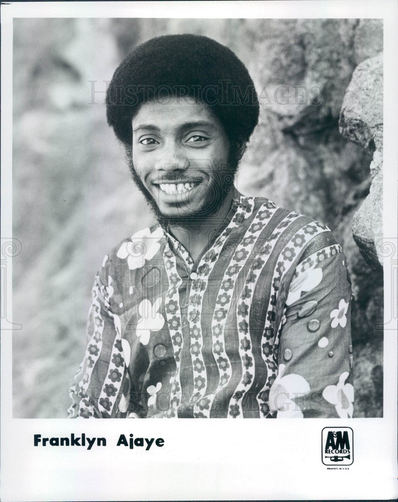 1975 American Comedian Franklyn Ajaye The Jazz Comedian Press Photo - Historic Images