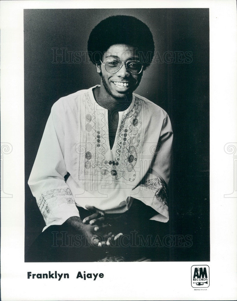 1975 American Comedian Franklyn Ajaye The Jazz Comedian Press Photo - Historic Images