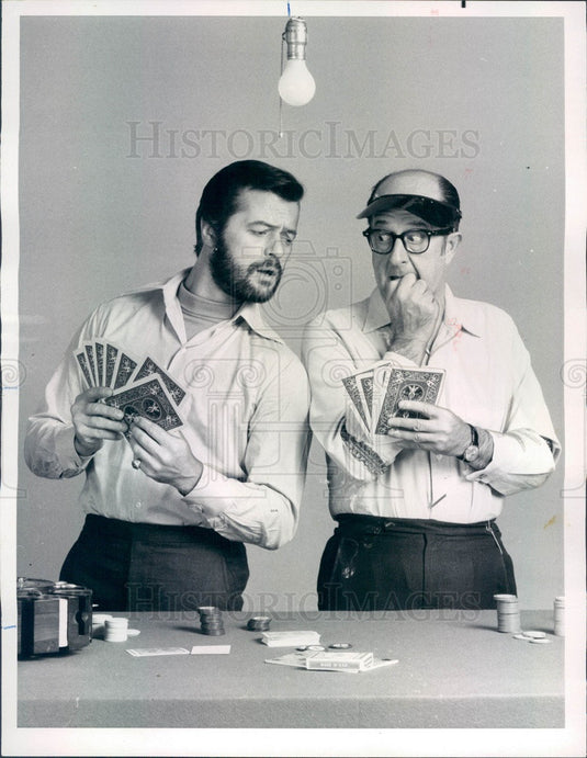 1969 American Hollywood Actors Robert Goulet & Phil Silvers Press Photo - Historic Images