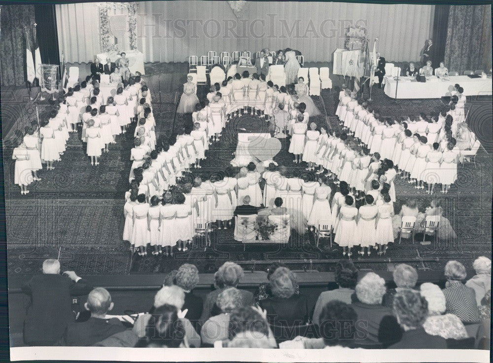 1961 Chicago, Illinois Order of the Eastern Star Grand Chapter Press Photo - Historic Images