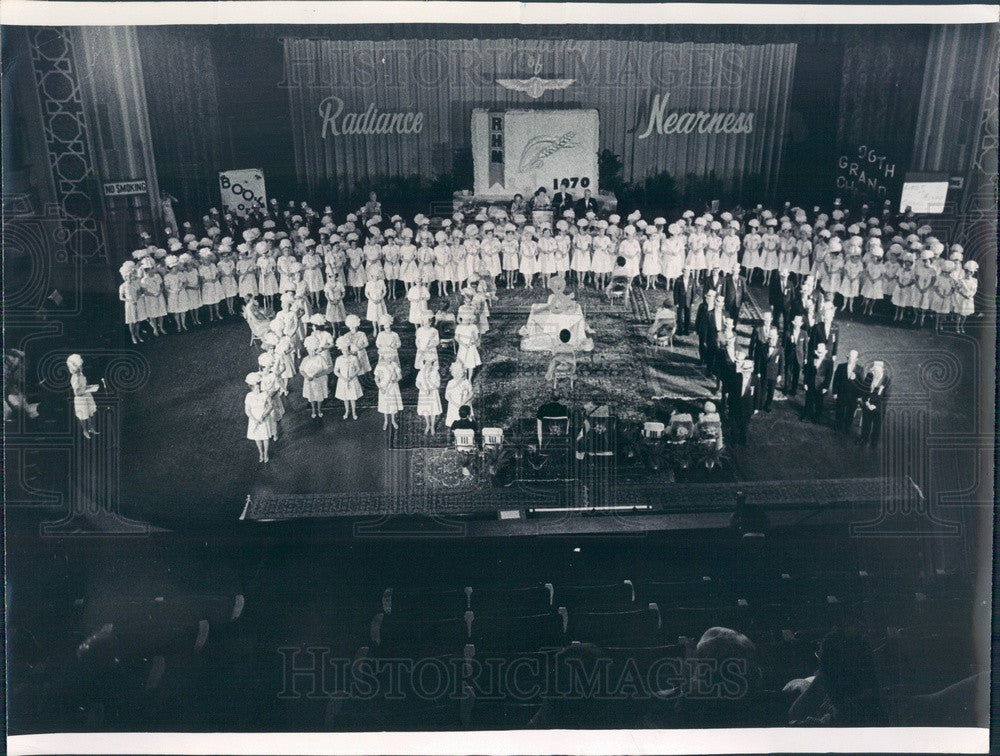 1970 Chicago, Illinois Order of the Eastern Star Convention Press Photo - Historic Images